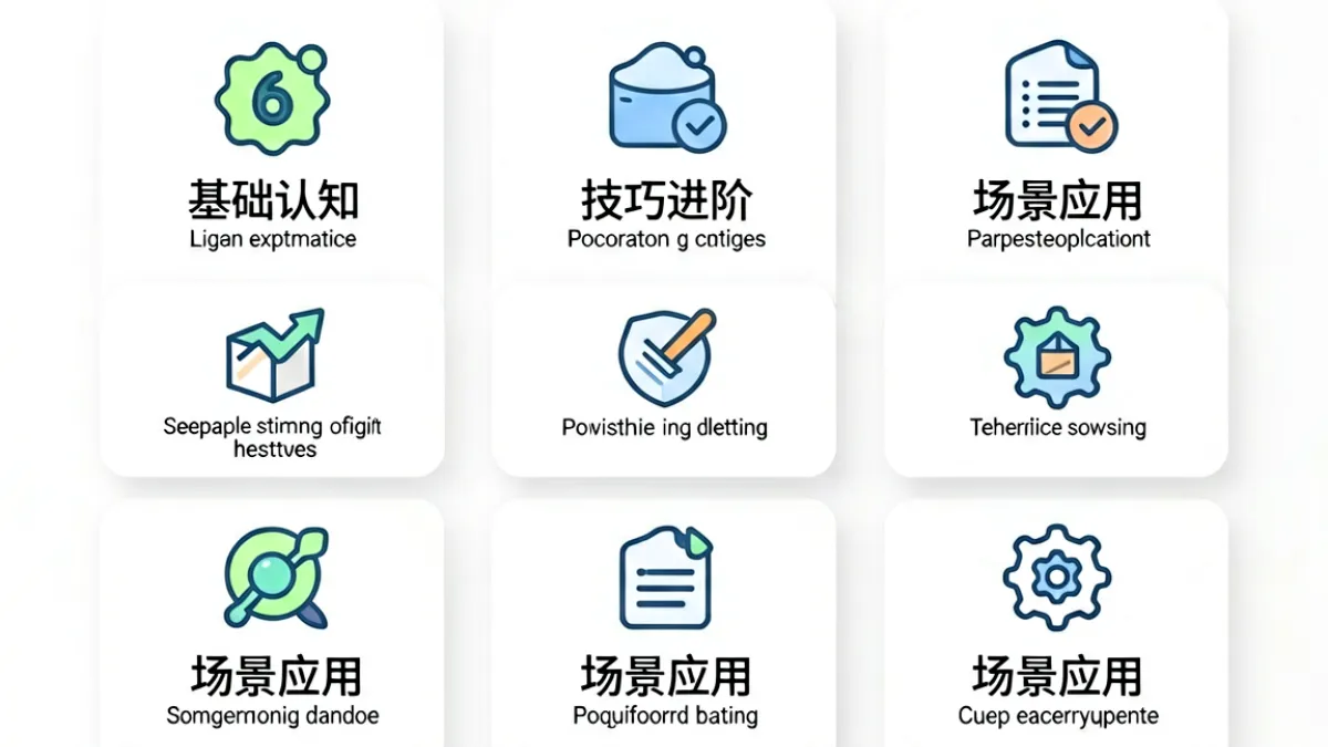 展示S调M的26种调法视频分类体系的内容架构图，三栏分别对应基础认知类、技巧进阶类和场景应用类
