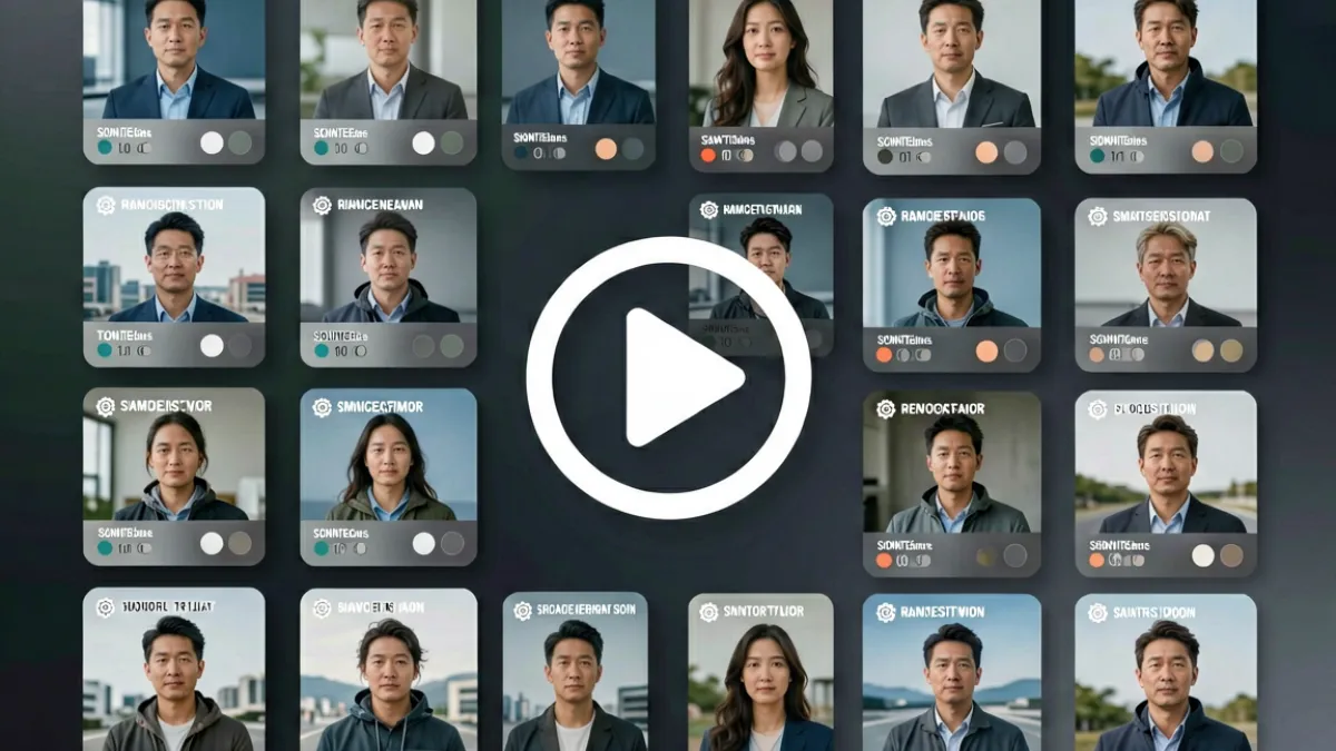 S调M的26种调法视频内容导航页，展示26种调法分类卡片排列在深色背景上，中央有播放按钮图标和分级标签